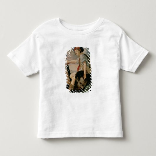 ゴリアテの頭部を持つデイヴィッド トドラーTシャツ (正面)