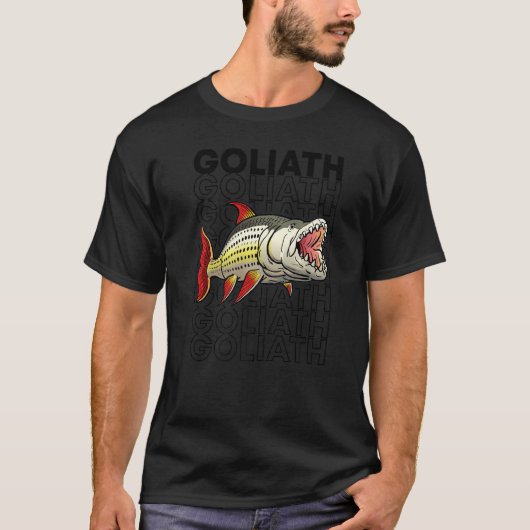ゴリアテタイガー フィッシュ 80年代 モンスターフィッシュ キーパー Tシャツ (正面)
