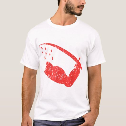 ゴリアド国旗テキサス州独立国来とT Tシャツ (正面)