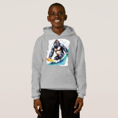 ゴリラおもしろいサーフィンTシャツ (正面フル)