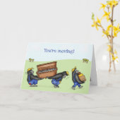 ゴリラおもしろいハウス新しいホームカード カード (黄色い花)