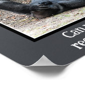 ゴリラおもしろい、週末のパーティーポスターが多すぎる ポスター (角)