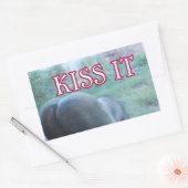 ゴリラお尻シール 長方形シール (封筒)