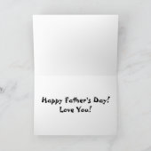 ゴリラお父さん用事の挨拶状 カード (内部)