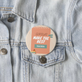 ゴリラが先生を最高の作る 缶バッジ