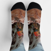 ゴリラとクルーのソックス付きランチタイム ソックス (上部)