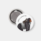 ゴリラとベビー素晴らしパパ磁石 マグネット (正面/裏面)