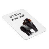 ゴリラとベビー「素晴らしパパ」カード マグネット (右側)