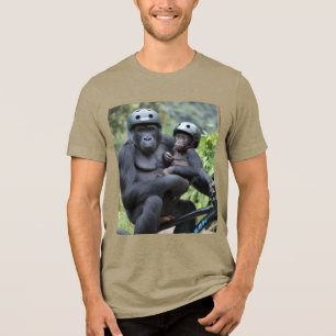 ゴリラと息子 トライブレンドTシャツ