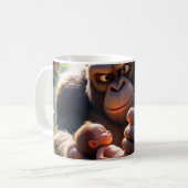 ゴリラと赤ちゃん コーヒーマグカップ (正面左)