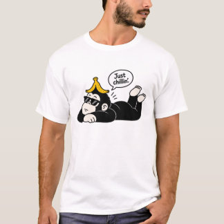 ゴリラのゆるりTシャツ - バナナジョーク メンズ Tシャツ