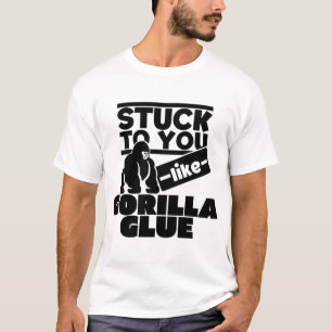 ゴリラのりが好きで身動きが取れおもしろいない Tシャツ