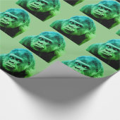 ゴリラのアートワーク ラッピングペーパー (角)