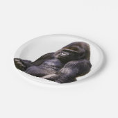 ゴリラのサル猿 ペーパープレート (アングル)