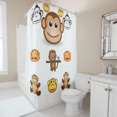 ゴリラのシャワーカーテン シャワーカーテン (インサイチュ)