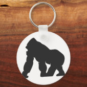 ゴリラのシルエット キーホルダー (正面)