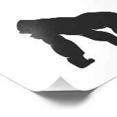 ゴリラのシルエット フォトプリント (角)