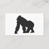 ゴリラのシルエット 名刺 (裏面)