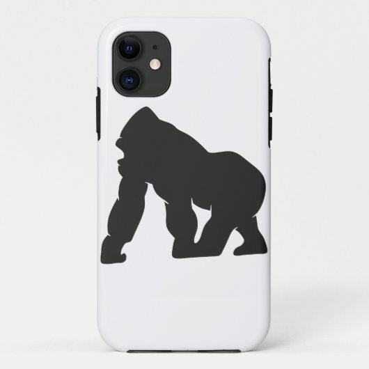 ゴリラのシルエット Case-Mate iPhoneケース (裏面)
