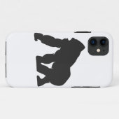 ゴリラのシルエット Case-Mate iPhoneケース (裏面(横))