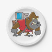 ゴリラのセキュリティ ペーパープレート (正面)