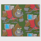 ゴリラのセキュリティ ラッピングペーパー (フラット)