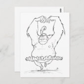 ゴリラのチュチュ ポストカード (正面/裏面)