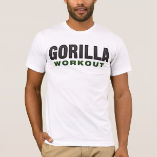 ゴリラのトレーニングライト服装 Tシャツ