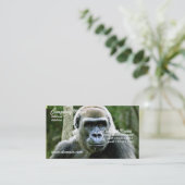 ゴリラのプロフィールの名刺 名刺 (スタンド正面)