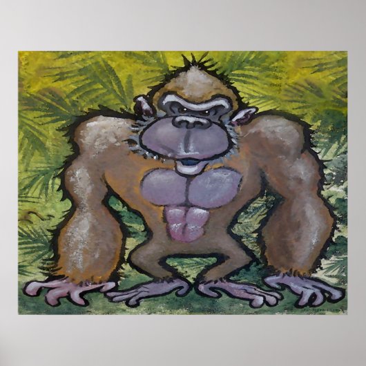 ゴリラのポスター ポスター (正面)