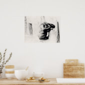 ゴリラのポーズ ポスター (キッチン)