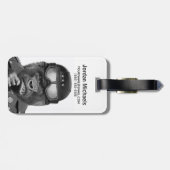 ゴリラの人は|あなたの名前を加えます ラゲッジタグ (裏面横)