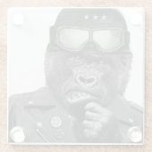 ゴリラの人 ガラスコースター (裏面)