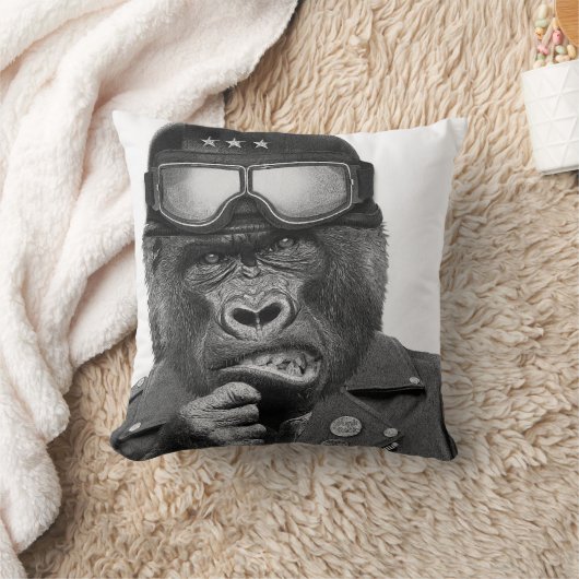 ゴリラの人 クッション (ブランケット)