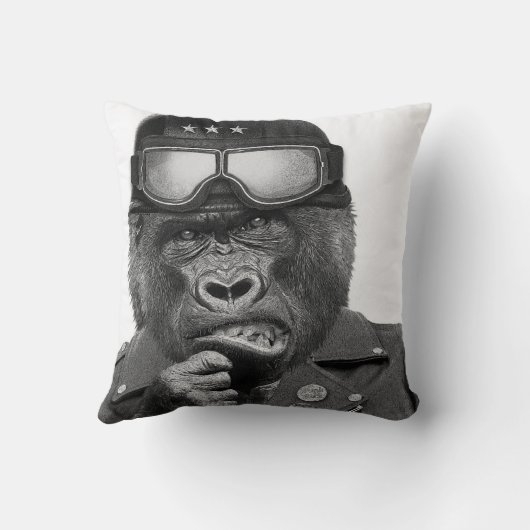 ゴリラの人 クッション (裏面)