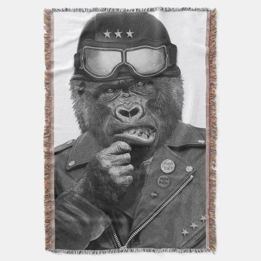ゴリラの人 スローブランケット (正面縦)