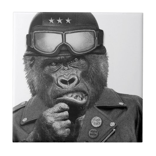 ゴリラの人 タイル (正面)