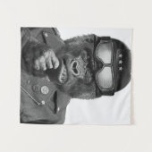 ゴリラの人 タペストリー (正面(横))