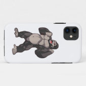 ゴリラの吠える類人猿 サル Case-Mate iPhoneケース (裏面(横))