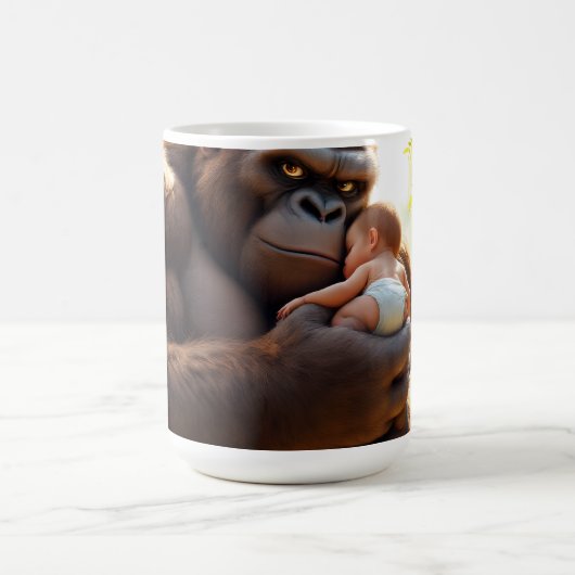 ゴリラの抱擁 コーヒーマグカップ (中央)