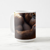 ゴリラの抱擁 コーヒーマグカップ (正面左)
