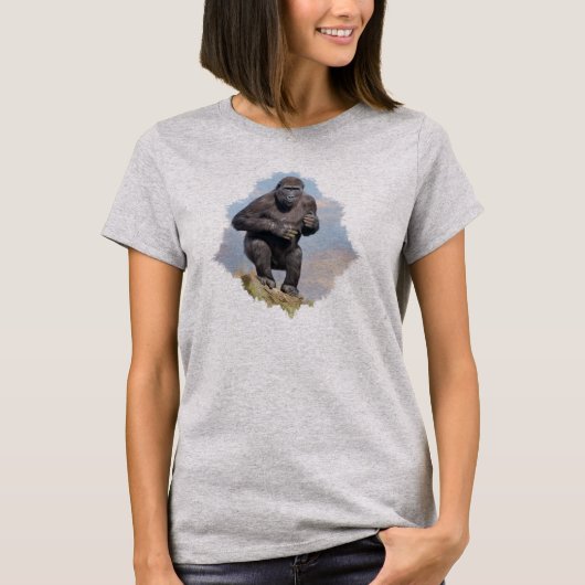 ゴリラの木の均衡に関する法律 Tシャツ (正面)