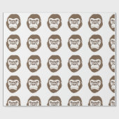 ゴリラの漫画イラスト ラッピングペーパー (フラット)