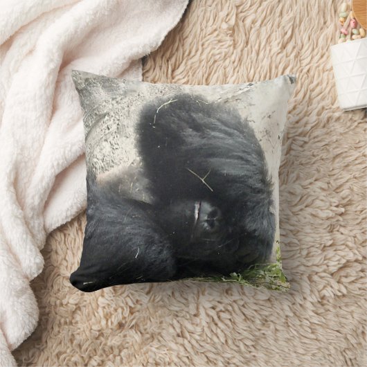 ゴリラの頭痛 クッション (ブランケット)