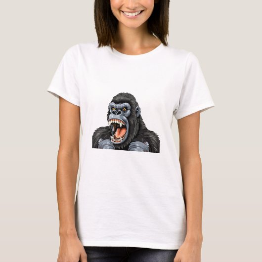 ゴリラの頭 Tシャツ (正面)