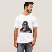 ゴリラの頭 Tシャツ (正面フル)