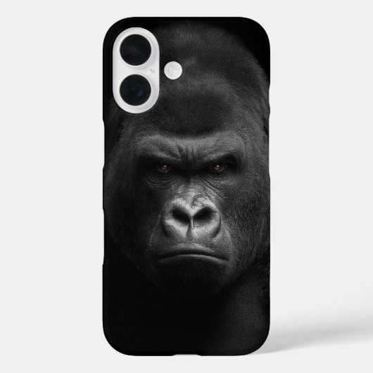 ゴリラの顔 Case-Mate iPhoneケース (裏面)