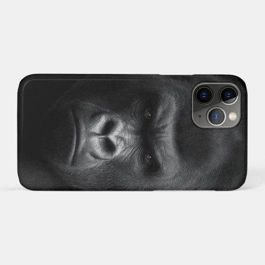 ゴリラの顔 Case-Mate iPhoneケース (裏面(横))