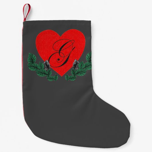 ゴリラのG スモールクリスマスストッキング (正面)