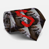 ゴリラのSilverbackボス ネクタイ (ロール)